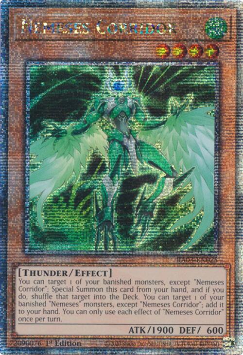 Nemeses Corridor (Quarter Century Secret Rare) [RA03-EN025] Quarter Century Secret Rare | Exor Games Truro