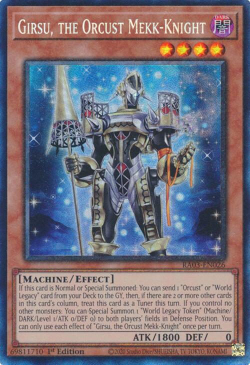 Girsu, the Orcust Mekk-Knight (CR) [RA03-EN026] Prismatic Collector's Rare | Exor Games Truro