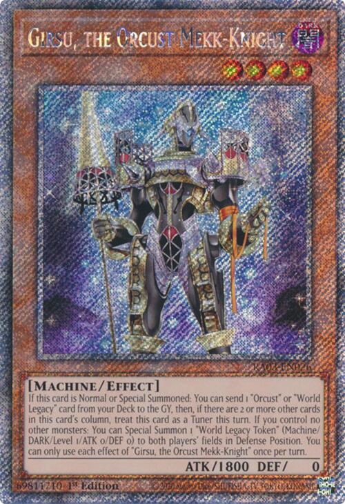 Girsu, the Orcust Mekk-Knight (Platinum Secret Rare) [RA03-EN026] Platinum Secret Rare | Exor Games Truro