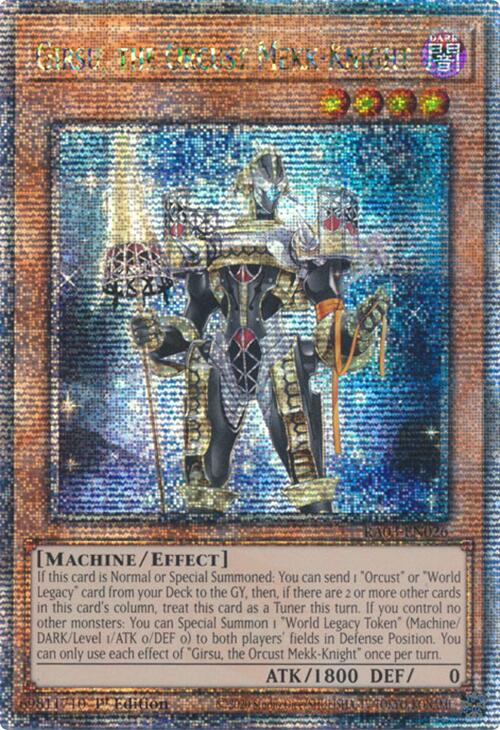 Girsu, the Orcust Mekk-Knight (Quarter Century Secret Rare) [RA03-EN026] Quarter Century Secret Rare | Exor Games Truro