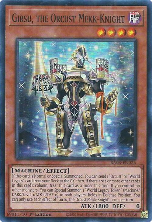 Girsu, the Orcust Mekk-Knight [RA03-EN026] Super Rare | Exor Games Truro