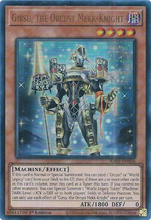 Girsu, the Orcust Mekk-Knight (UR) [RA03-EN026] Ultra Rare | Exor Games Truro