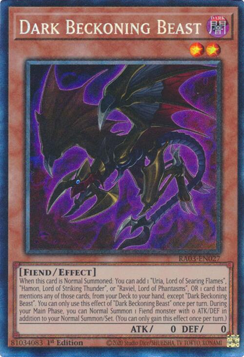 Dark Beckoning Beast (CR) [RA03-EN027] Prismatic Collector's Rare | Exor Games Truro