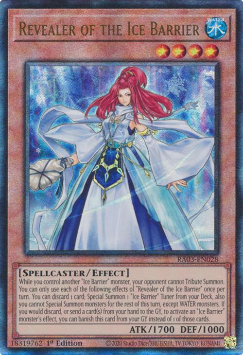 Revealer of the Ice Barrier (UTR) [RA03-EN028] Prismatic Ultimate Rare | Exor Games Truro