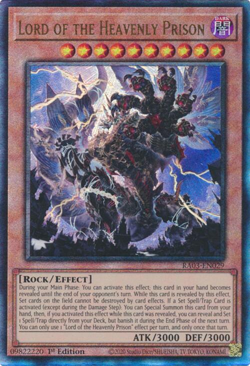 Lord of the Heavenly Prison (UTR) [RA03-EN029] Prismatic Ultimate Rare | Exor Games Truro