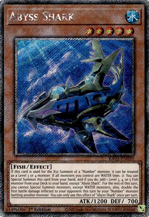 Abyss Shark (Platinum Secret Rare) [RA03-EN030] Platinum Secret Rare | Exor Games Truro