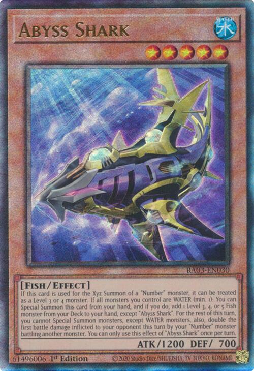 Abyss Shark (UTR) [RA03-EN030] Prismatic Ultimate Rare | Exor Games Truro