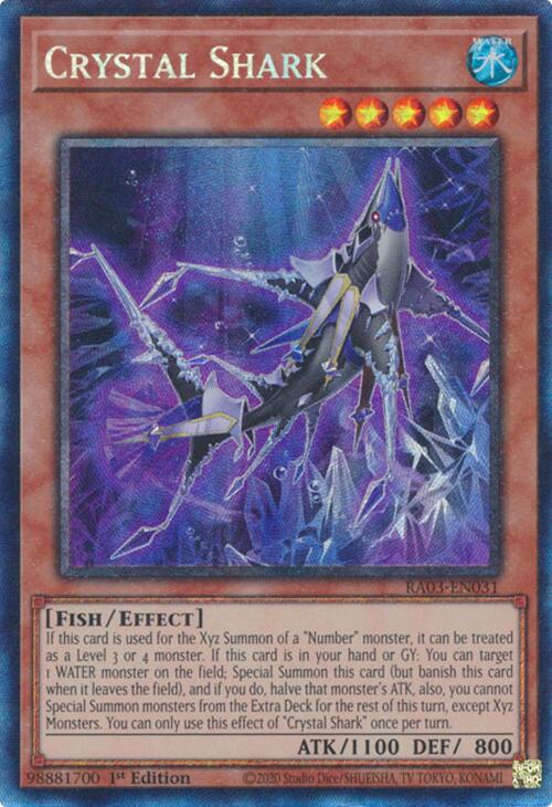 Crystal Shark (CR) [RA03-EN031] Prismatic Collector's Rare | Exor Games Truro