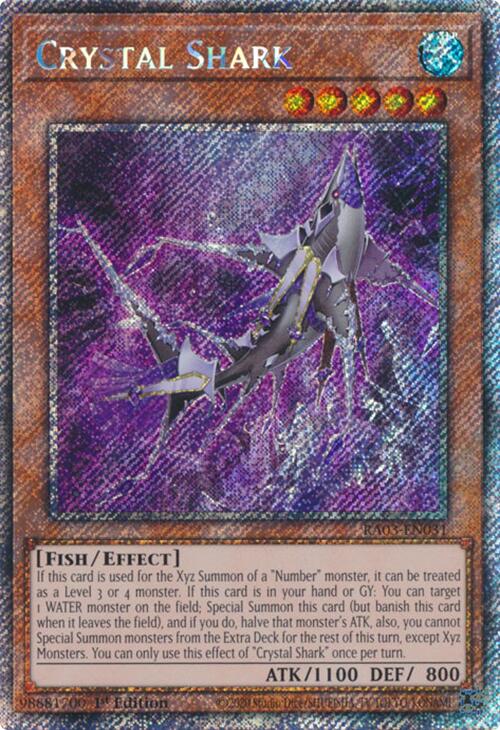 Crystal Shark (Platinum Secret Rare) [RA03-EN031] Platinum Secret Rare | Exor Games Truro