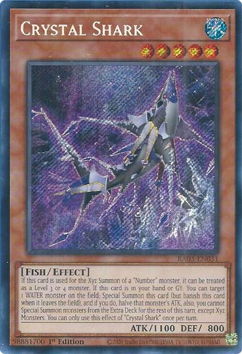 Crystal Shark (Secret Rare) [RA03-EN031] Secret Rare | Exor Games Truro