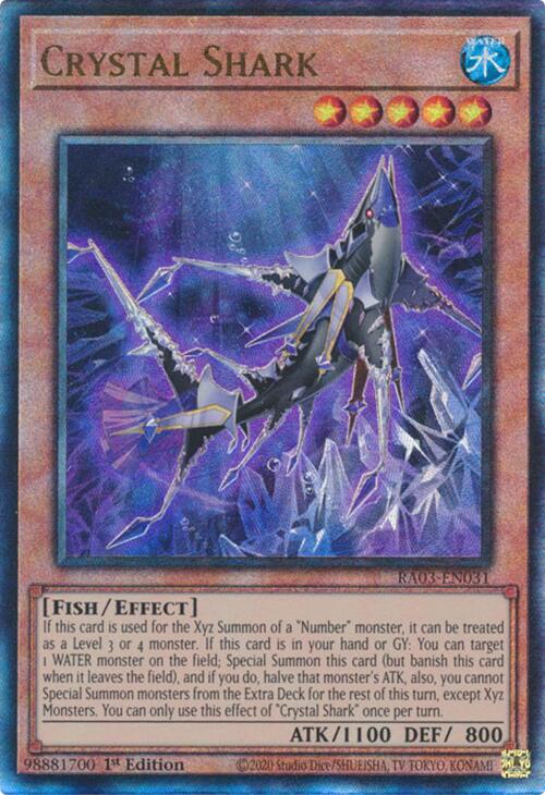 Crystal Shark (UTR) [RA03-EN031] Prismatic Ultimate Rare | Exor Games Truro