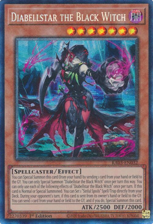 Diabellstar the Black Witch (CR) [RA03-EN032] Prismatic Collector's Rare | Exor Games Truro