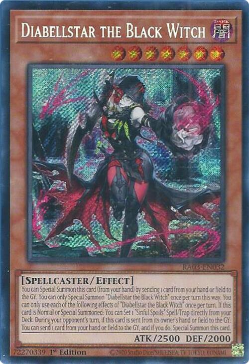 Diabellstar the Black Witch (Secret Rare) [RA03-EN032] Secret Rare | Exor Games Truro