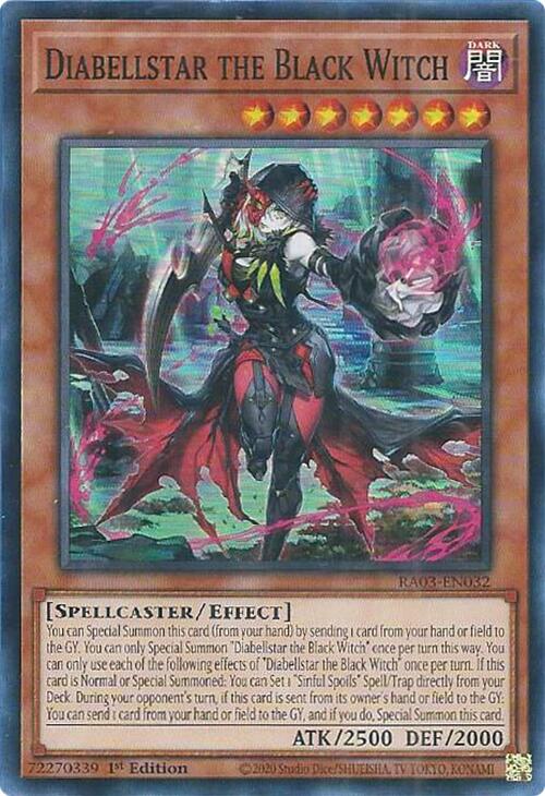 Diabellstar the Black Witch [RA03-EN032] Super Rare | Exor Games Truro