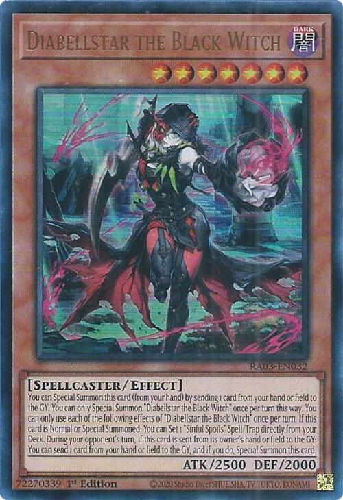 Diabellstar the Black Witch (UR) [RA03-EN032] Ultra Rare | Exor Games Truro