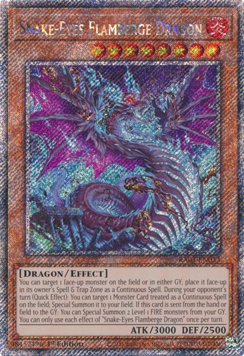Snake-Eyes Flamberge Dragon (Platinum Secret Rare) [RA03-EN033] Platinum Secret Rare | Exor Games Truro
