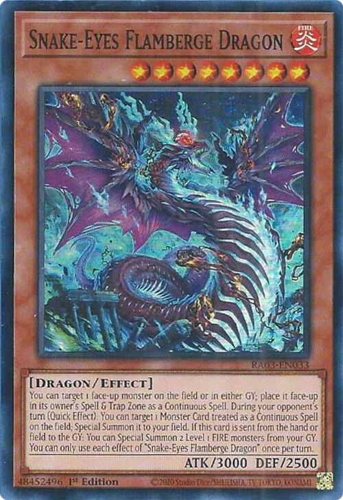 Snake-Eyes Flamberge Dragon [RA03-EN033] Super Rare | Exor Games Truro