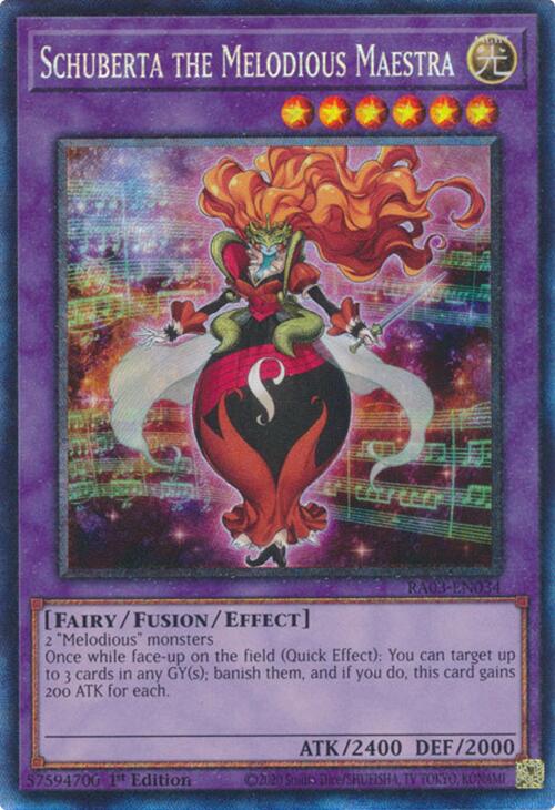 Schuberta the Melodious Maestra (CR) [RA03-EN034] Prismatic Collector's Rare | Exor Games Truro
