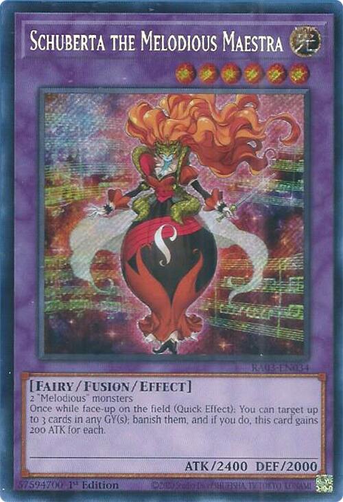 Schuberta the Melodious Maestra (Secret Rare) [RA03-EN034] Secret Rare | Exor Games Truro
