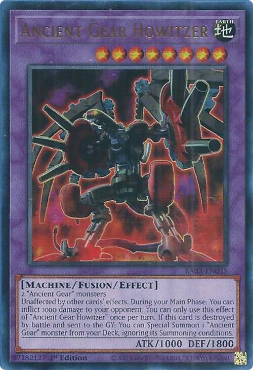 Ancient Gear Howitzer (UR) [RA03-EN035] Ultra Rare | Exor Games Truro