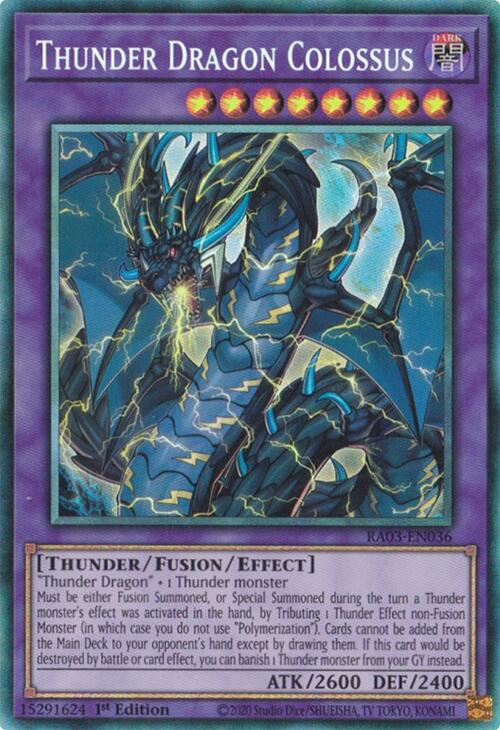 Thunder Dragon Colossus (CR) [RA03-EN036] Prismatic Collector's Rare | Exor Games Truro