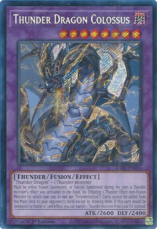 Thunder Dragon Colossus (Secret Rare) [RA03-EN036] Secret Rare | Exor Games Truro