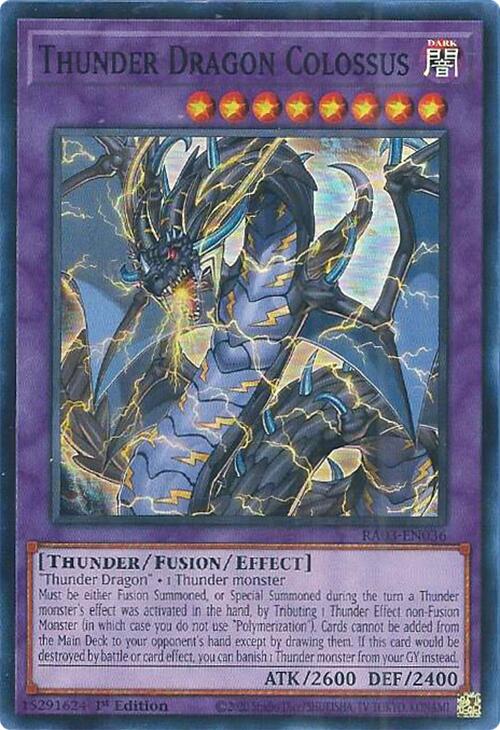 Thunder Dragon Colossus [RA03-EN036] Super Rare | Exor Games Truro