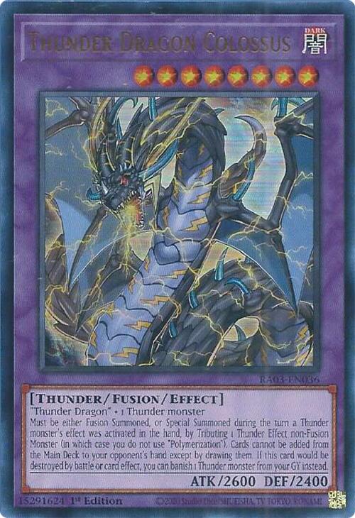 Thunder Dragon Colossus (UR) [RA03-EN036] Ultra Rare | Exor Games Truro