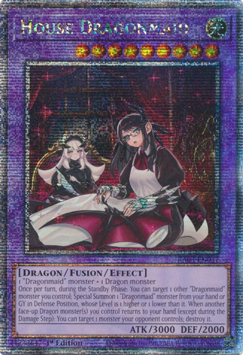 House Dragonmaid (Alternate Art) (Quarter Century Secret Rare) [RA03-EN037] Quarter Century Secret Rare | Exor Games Truro