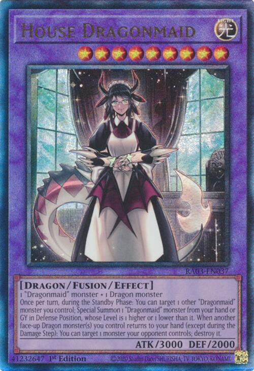 House Dragonmaid (UTR) [RA03-EN037] Prismatic Ultimate Rare | Exor Games Truro