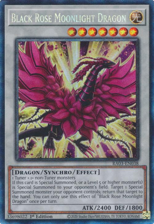 Black Rose Moonlight Dragon (CR) [RA03-EN038] Prismatic Collector's Rare | Exor Games Truro