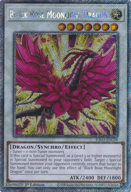 Black Rose Moonlight Dragon (Platinum Secret Rare) [RA03-EN038] Platinum Secret Rare | Exor Games Truro
