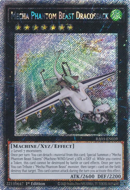 Mecha Phantom Beast Dracossack (Platinum Secret Rare) [RA03-EN039] Platinum Secret Rare | Exor Games Truro