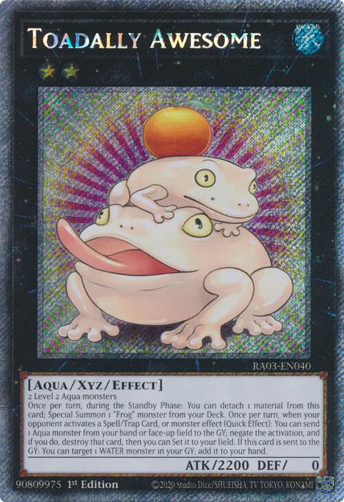 Toadally Awesome (Platinum Secret Rare) [RA03-EN040] Platinum Secret Rare | Exor Games Truro