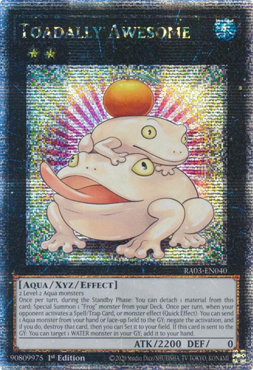 Toadally Awesome (Quarter Century Secret Rare) [RA03-EN040] Quarter Century Secret Rare | Exor Games Truro