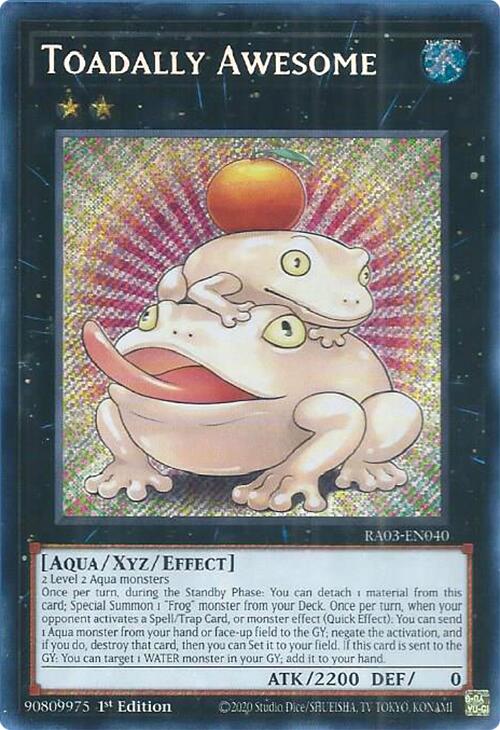 Toadally Awesome (Secret Rare) [RA03-EN040] Secret Rare | Exor Games Truro