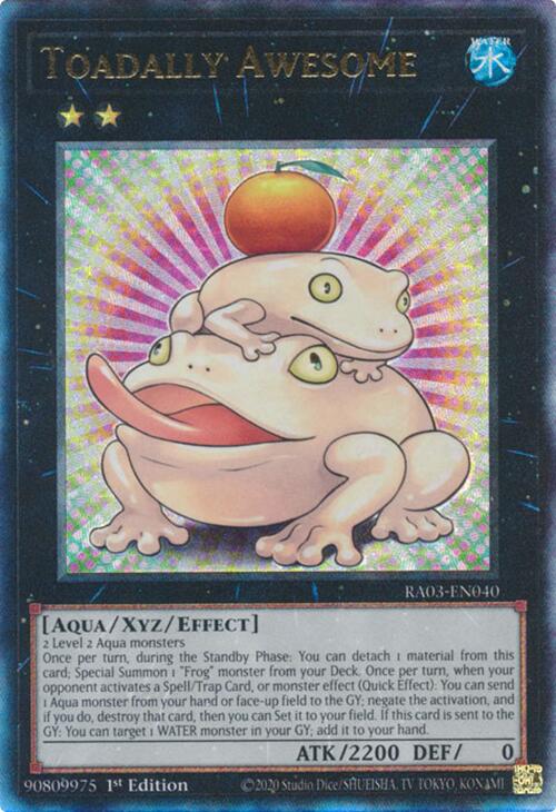 Toadally Awesome (UTR) [RA03-EN040] Prismatic Ultimate Rare | Exor Games Truro