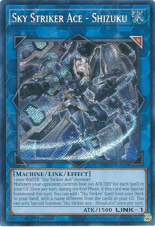 Sky Striker Ace - Shizuku (Secret Rare) [RA03-EN043] Secret Rare | Exor Games Truro