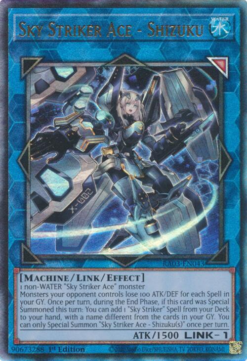 Sky Striker Ace - Shizuku (UTR) [RA03-EN043] Prismatic Ultimate Rare | Exor Games Truro
