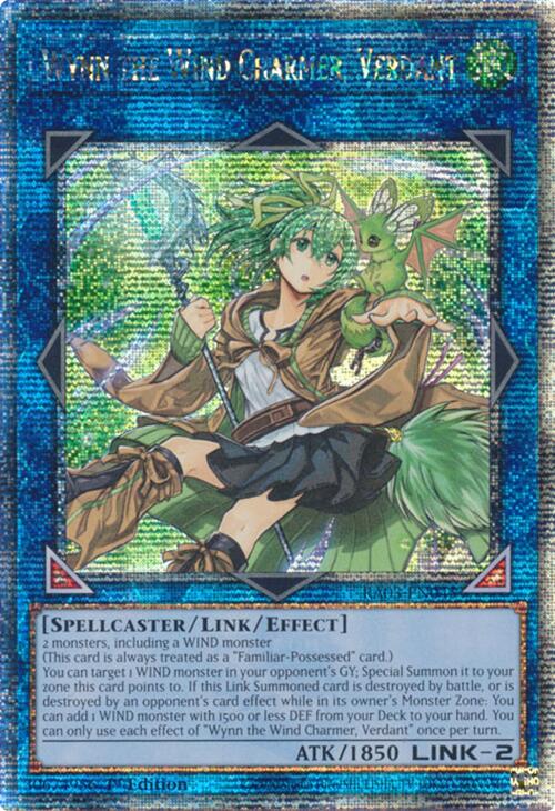 Wynn the Wind Charmer, Verdant (Quarter Century Secret Rare) [RA03-EN045] Quarter Century Secret Rare | Exor Games Truro