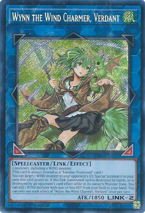 Wynn the Wind Charmer, Verdant (Secret Rare) [RA03-EN045] Secret Rare | Exor Games Truro