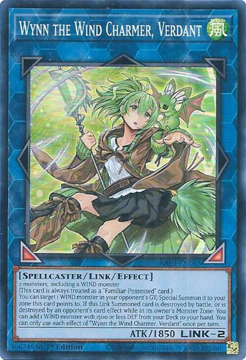 Wynn the Wind Charmer, Verdant [RA03-EN045] Super Rare | Exor Games Truro