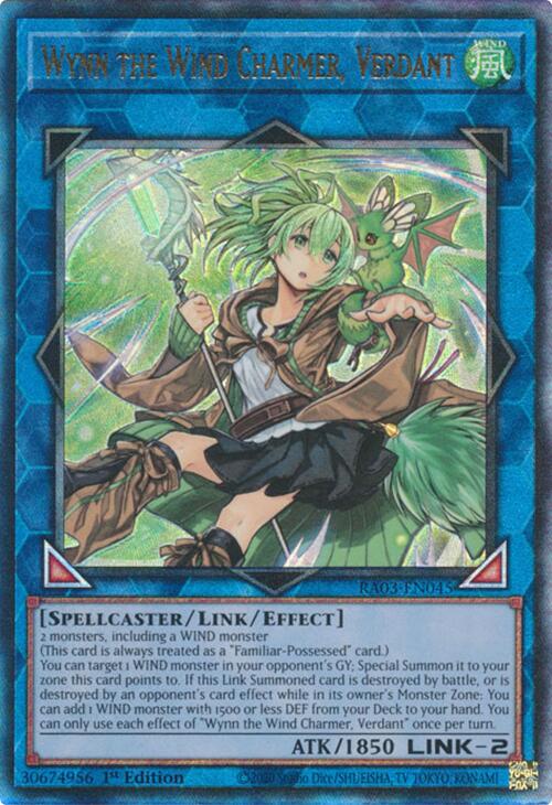 Wynn the Wind Charmer, Verdant (UTR) [RA03-EN045] Prismatic Ultimate Rare | Exor Games Truro
