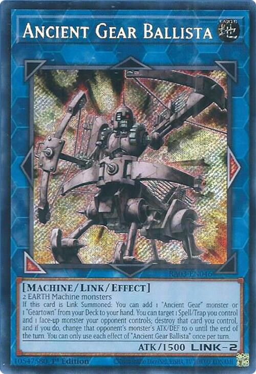 Ancient Gear Ballista (Secret Rare) [RA03-EN046] Secret Rare | Exor Games Truro