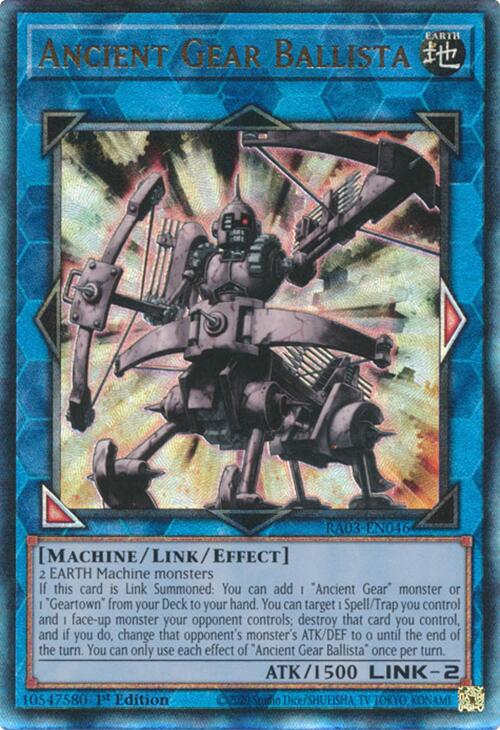 Ancient Gear Ballista (UTR) [RA03-EN046] Prismatic Ultimate Rare | Exor Games Truro