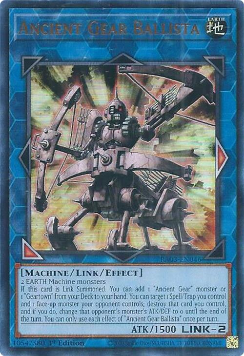 Ancient Gear Ballista (UR) [RA03-EN046] Ultra Rare | Exor Games Truro