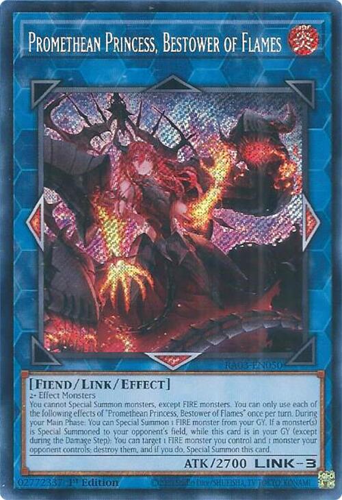 Promethean Princess, Bestower of Flames (Secret Rare) [RA03-EN050] Secret Rare | Exor Games Truro