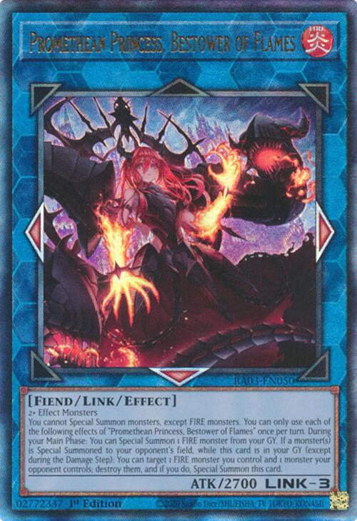 Promethean Princess, Bestower of Flames (UTR) [RA03-EN050] Prismatic Ultimate Rare | Exor Games Truro