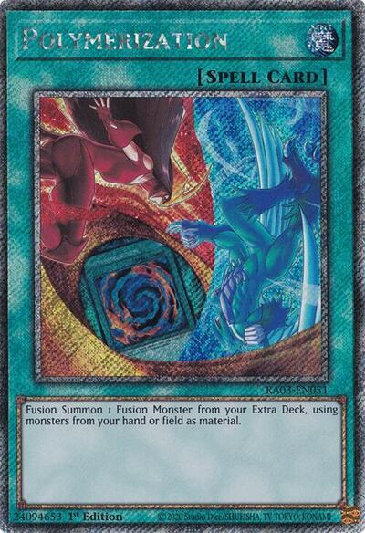 Polymerization (Platinum Secret Rare) [RA03-EN051] Platinum Secret Rare | Exor Games Truro