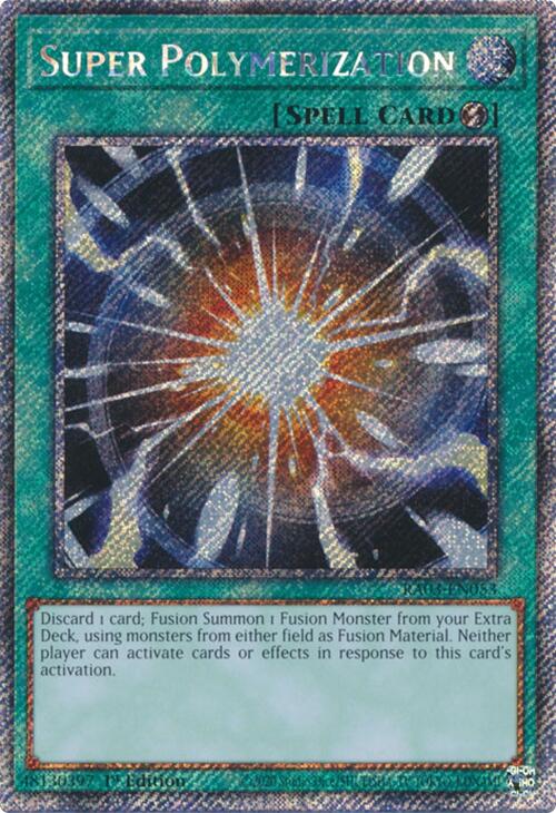 Super Polymerization (Platinum Secret Rare) [RA03-EN053] Platinum Secret Rare | Exor Games Truro